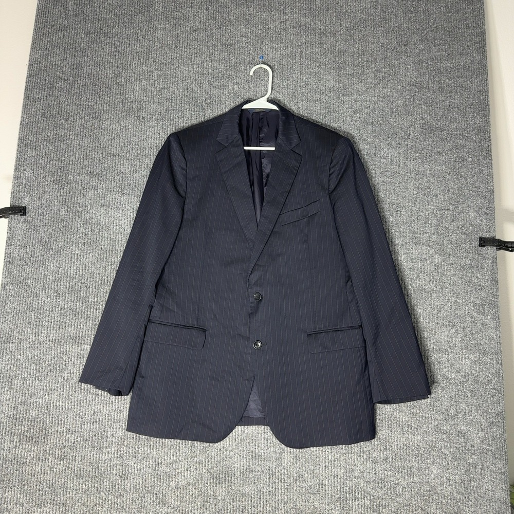 Brooks Brothers 1818 Fitzgerald Blazer Mens 42R Navy Pinstripe Wool Suit Jacket